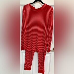 Stars above waffle knit Large top and bottom PJ